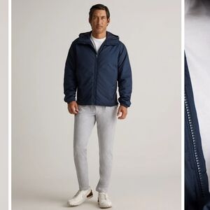 Quince Hybrid Lightweight Insulated Navy Jacket SZ L NWT